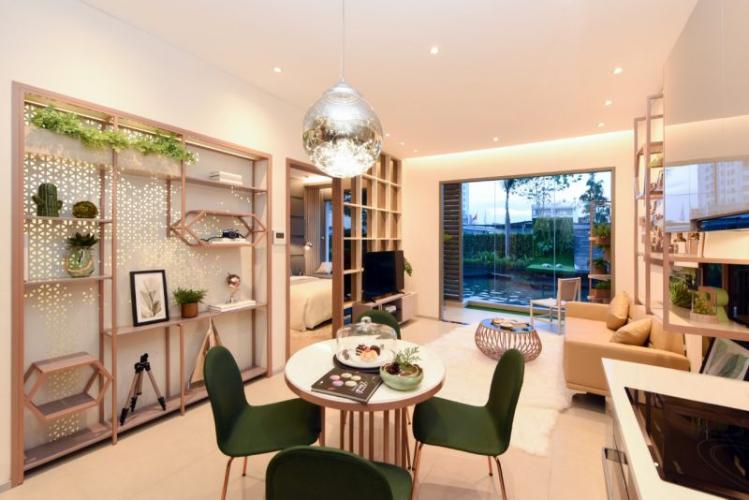 Nhà mẫu Sky 89 An Gia Căn hộ Sky 89 An Gia tầng cao, bàn giao nội thất cơ bản.