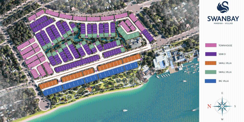 Swan Bay - mat-bang-swan-bay-marina-villas