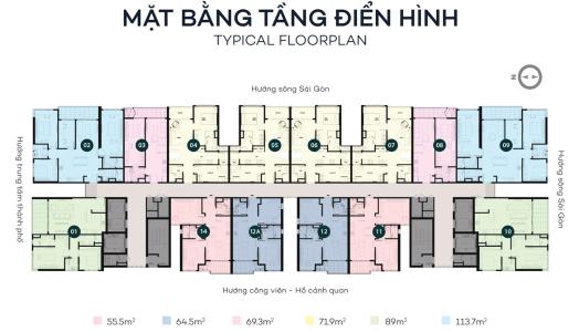 Layout Sky 89 An Gia Căn hộ Sky 89 An Gia. Không kèm nội thất