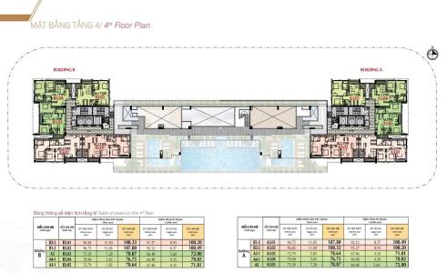 mặt bằng căn hộ urban hill Bán căn hộ Urban Hill Q7, ban công hướng Tây thoáng mát.