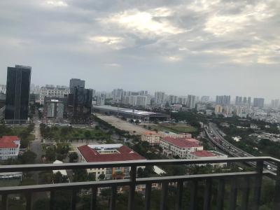 View căn hộ Riviera Point Căn hộ Duplex Riviera Point tầng 20 bàn giao nội thất cơ bản, view thành phố.