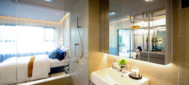 Nhà vệ sinh Sky An Gia, Quận 7 Căn hộ Sky 89 An Gia tầng cao, ban công đón gió thoáng mát.