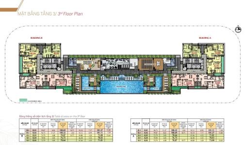 ma tbang tang 3 căn hộ urban hill Căn hộ Urban Hill 2 phòng ngủ, ban công hướng Nam thoáng mát.