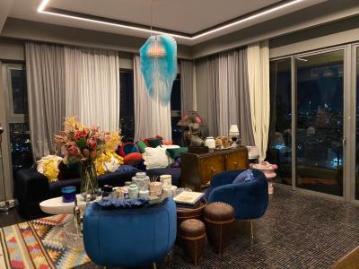 Phòng khách căn hộ Gateway Thảo Điền, Quận 2 Căn hộ Gateway Thảo Điền nội thất nhập khẩu, được đăng trên tạp chí Elle Decoration 2019