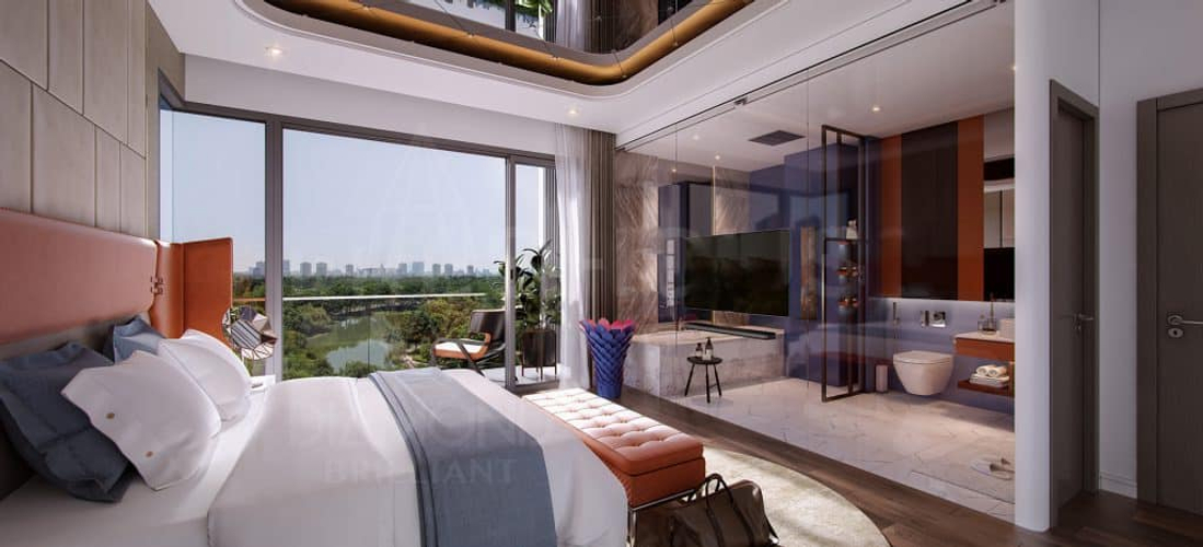 Nhà mẫu căn hộ Diamond Brilliant, Quận Tân Phú Căn hộ Diamond Brilliant tầng 4 diện tích 11.9m2, có 1 phòng đa năng.