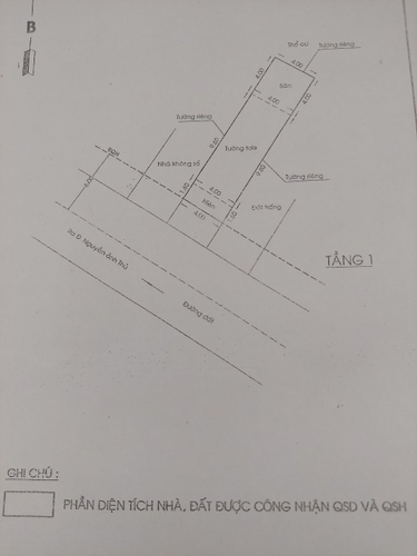 Nhà phố Quận 12 Nhà phố cấp 4 diện tích 72m2, bàn giao không có nội thất.