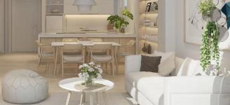 Palm City - Phòng khách căn hộ mẫu