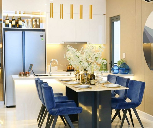 Nhà mẫu căn hộ D'Lusso, Quận 2 Căn hộ D'Lusso tầng 6 diện tích 69m2, view sông thoáng mát.