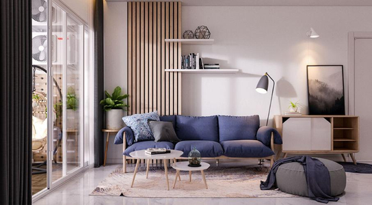 Căn hộ Charm City, Dĩ An Căn hộ Charm City hướng ban công tây nội thất cơ bản diện tích 56m²