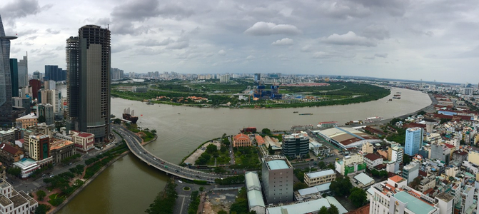 View căn hộ Saigon Royal, Quận 4 Căn hộ Saigon Royal view ngắm pháo hoa tuyệt đẹp.