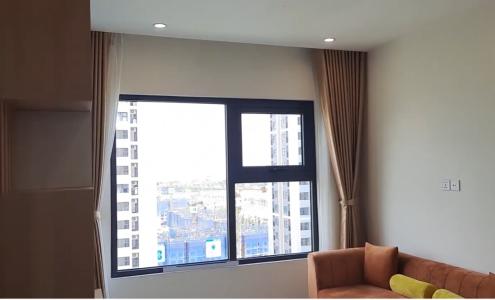 Phòng khách Vinhomes Grand Park Quận 9 Căn hộ Vinhomes Grand Park tầng cao, kèm đầy đủ nội thất.