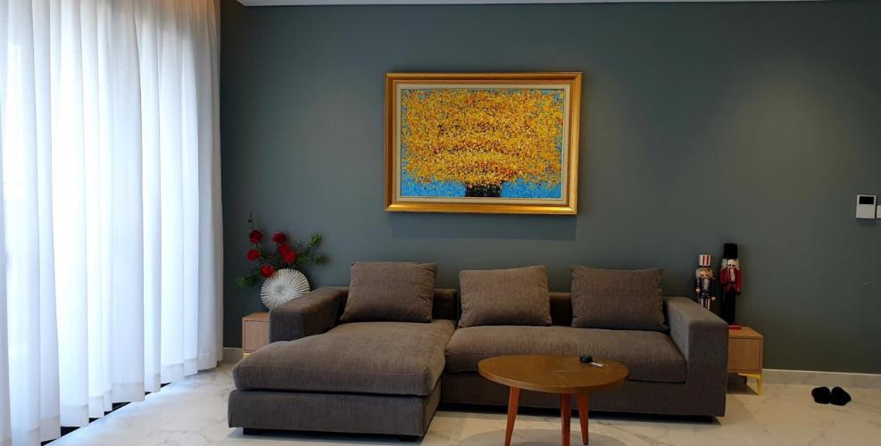 Phòng khách căn hộ Riviera Point Căn hộ Riviera Point tầng 35, view thành phố thông thoáng.