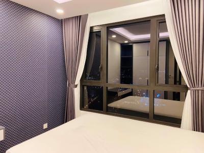 phòng ngủ căn hộ riviera point Căn hộ Riviera Point tầng cao, đón view sông thoáng mát.