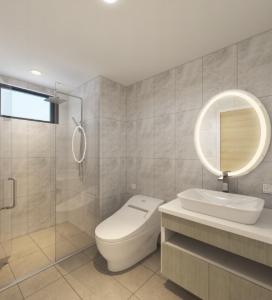 Phòng vệ sinh căn hộ Riviera Point Căn hộ Riviera Point tầng 3 nội thất đầy đủ, view thành phố.