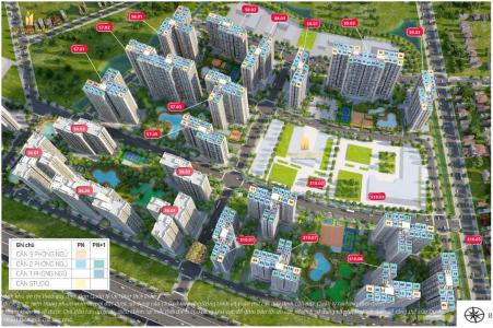 Mặt bằng chung Vinhomes Grand Park Quận 9 Căn hộ Vinhomes Grand Park tầng cao, bàn giao không nội thất.