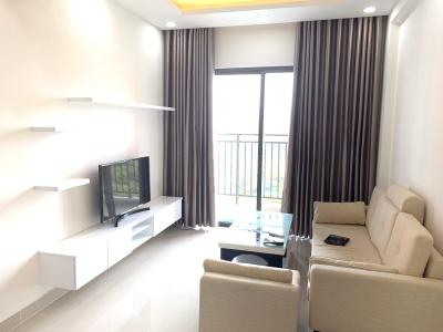 phòng khách Căn hộ The Sun Avenue Cho thuê căn hộ đầy đủ nội thất The Sun Avenue, view hồ bơi nội khu