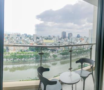 Ban công The Gold View, Quận 4 Căn hộ The Gold View hướng Tây Bắc, view thành phố sầm uất.