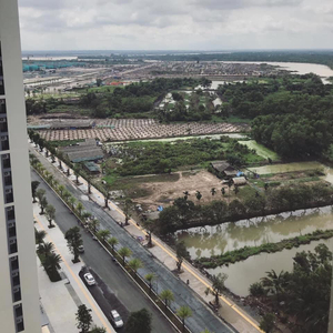 View căn hộ Vinhomes Grand Park, Quận 9 Căn hộ Vinhomes Grand Park hướng ban công đông bắc nội thất cơ bản diện tích 59.1m²