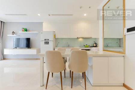 Phòng Ăn Căn hộ Vinhomes Central Park đầy đủ nội thất diện tích 48.8m²