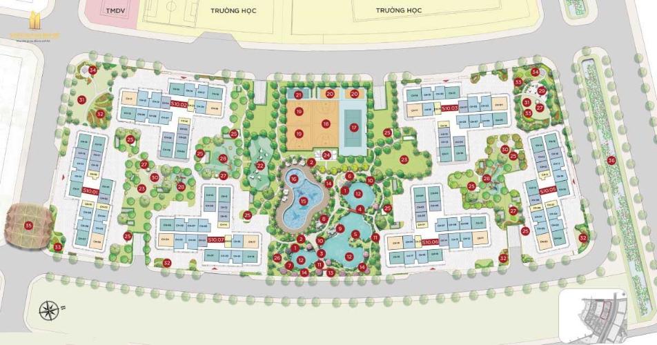 layout Căn hộ Vinhomes Grand Park, Quận 9 Căn hộ Vinhomes Grand Park ban công thoáng gió, không nội thất.