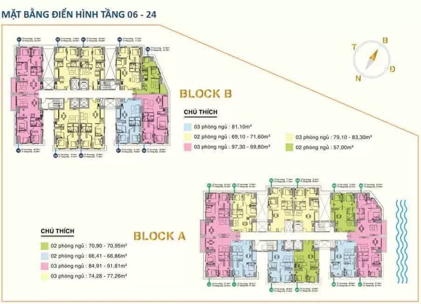 Căn hộ tầng 10 Paris Hoàng Kim nội thất bàn giao cơ bản