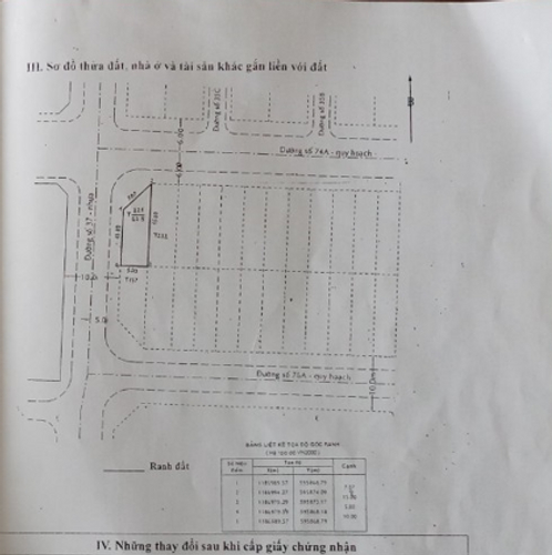 Bản vẽ đất nền Quận 6 Đất nền góc 2 mặt đường Số 84 và đường Số 37, cách Metro Bình Phú 1km.