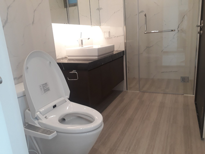 Nhà vệ sinh căn hộ Empire City, Quận 2 Căn hộ Empire City tầng 4 thiết kế 1 phòng ngủ, đầy đủ nội thất.