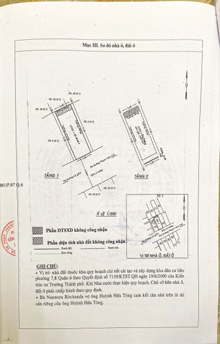 Bản vẽ nhà phố Quận 6 Nhà phố đường Phạm Văn Chí thiết kế 3.5 tấm đúc kiên cố.