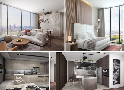 Nhà mẫu căn hộ Empire City, Quận 2 Căn hộ Empire City tầng 21 diện tích 63.79m2, đầy đủ nội thất cao cấp.