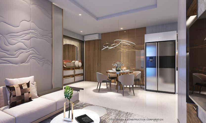 The Rivana - Phối cảnh thiết kế căn 2 phòng ngủ The Rivana