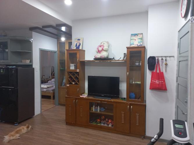 Phòng khách căn hộ Chung cư Tôn Thất Thuyết, Quận 4 Căn hộ Chung cư Tôn Thất Thuyết thiết kế hiện đại, đầy đủ nội thất.