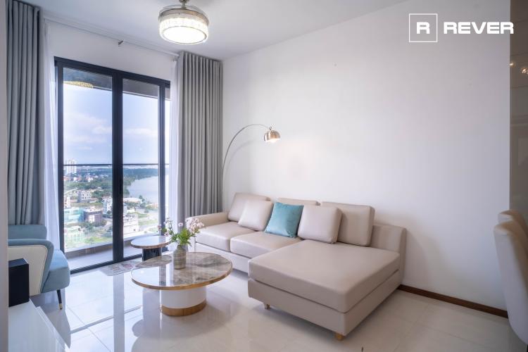 Phòng khách One Verandah Quận 2 Căn hộ One Verandah đầy đủ nội thất, ban công thoáng mát.