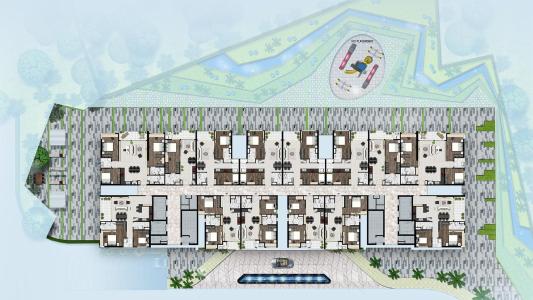 Layout Sky 89 An Gia Căn hộ Sky 89 An Gia tầng cao, bàn giao nội thất cơ bản.