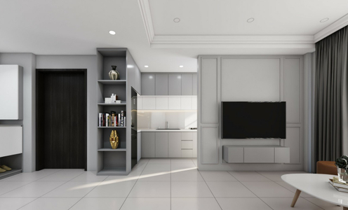 Phòng khách căn hộ Urban Hill Căn hộ Urban Hill tầng 2 thiết kế 2 phòng ngủ, đầy đủ nội thất.