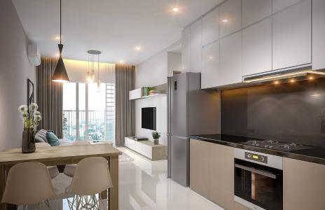 Phòng bếp căn hộ Carillon 7, Tân Phú Căn hộ tầng thấp Carillon 7 nội thất cơ bản, ban công hướng Đông Nam.