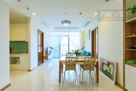 Bàn Ăn Căn hộ Vinhomes Central Park tầng cao L2, 3 phòng ngủ, nội thất đầy đủ