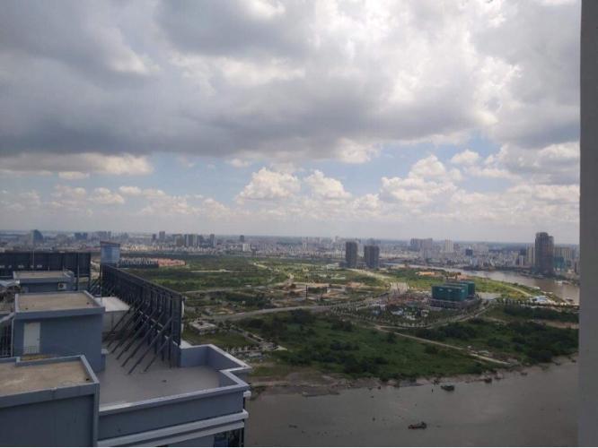 View căn hộ Sunwah Pearl, Bình Thạnh Căn hộ Sunwah Pearl tầng cao view sông đón gió mát mẻ, đầy đủ nội thất.