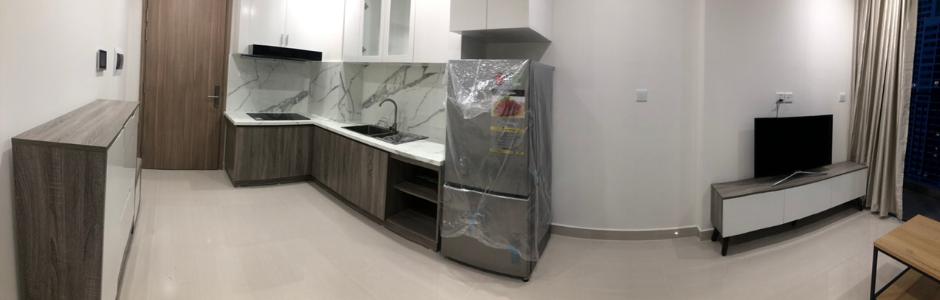 Phòng bếp Vinhomes Grand Park Quận 9 Căn hộ Vinhomes Grand Park bàn giao nội thất cơ bản, view mát mẻ.