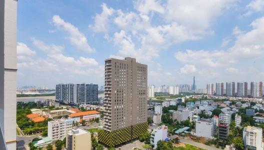 View căn hộ Feliz En Vista, Quận 2 Căn hộ Feliz En Vista tầng cao đón view Landmark 81, đầy đủ nội thất.