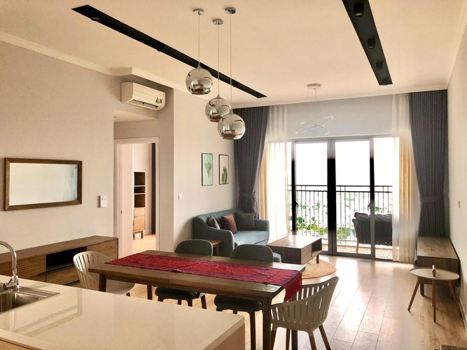 Căn hộ Palm Heights, Quận 2 Căn hộ tầng 34 Palm Heights có 3 phòng ngủ, đầy đủ nội thất.