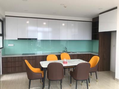 Phòng bếp căn hộ Riviera Point Căn hộ Duplex Riviera Point tầng 20 bàn giao nội thất cơ bản, view thành phố.