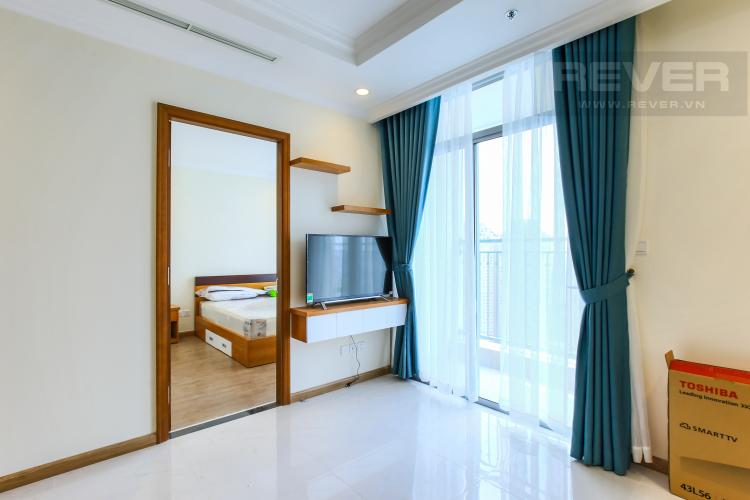 Phòng Khách Căn hộ Vinhomes Central Park đầy đủ nội thất diện tích 93m²