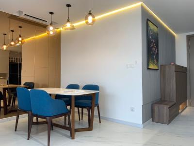 Không gian căn hộ Riviera Point, Quận 7 Căn hộ tầng 8 Riviera Point cửa hướng Tây Bắc, view thoáng mát.