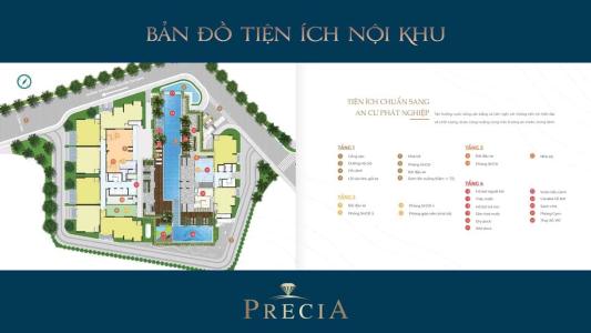 Mặt bằng dự án Precia Bán căn hộ tầng trung Precia, diện tích 49.5m2, hiện chưa bàn giao.