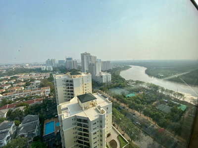 View căn hộ Phú Mỹ Hưng Midtown, Quận 7 Căn hộ Phú Mỹ Hưng Midtown tầng 19 view đón gió thoáng mát, đầy đủ nội thất.