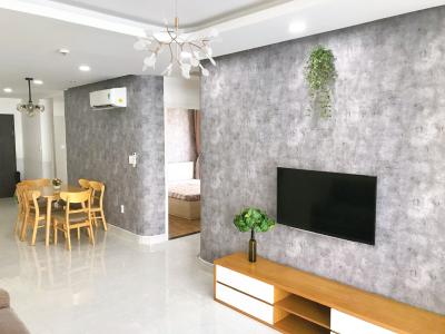 Phòng khách căn hộ Scenic Valley, Quận 7 Căn hộ Scenic Valley, view hồ bơi mát mẻ, đầy đủ nội thất.