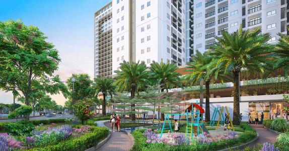 Nội khu vui chơi Richmond City Căn hộ Richmond City view thành phố tuyệt đẹp, 3 phòng ngủ.