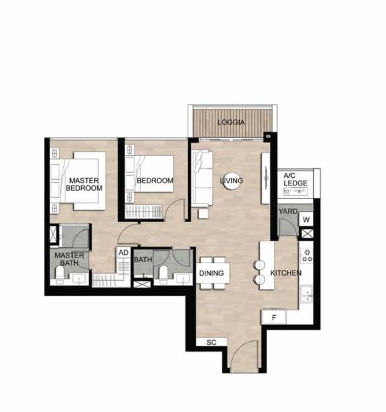 Căn hộ The Metropole Thủ Thiêm nội thất cơ bản diện tích 83m²