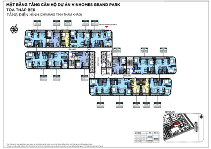  Căn hộ Vinhomes Grand Park hướng ban công bắc không có nội thất diện tích 80m²