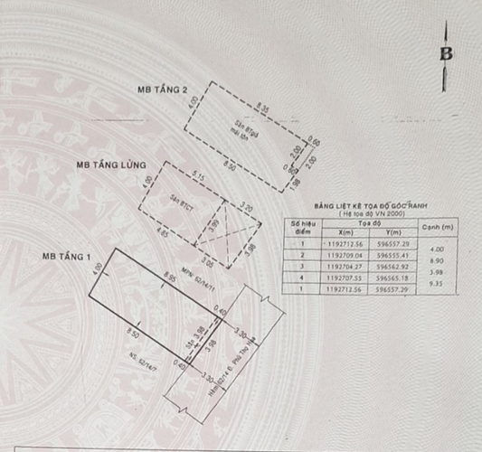 Nhà phố Quận Tân Phú Nhà phố thiết kế 1 trệt, 1 lầu diện tích 36.3m2, cửa hướng Đông.